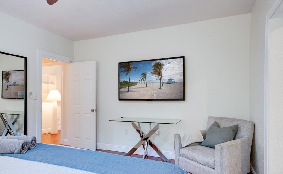TV in bedroom